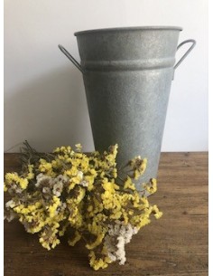 Paire de pots en zinc, vases de fleuriste