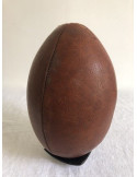 Ballon de rugby en cuir, sport vintage